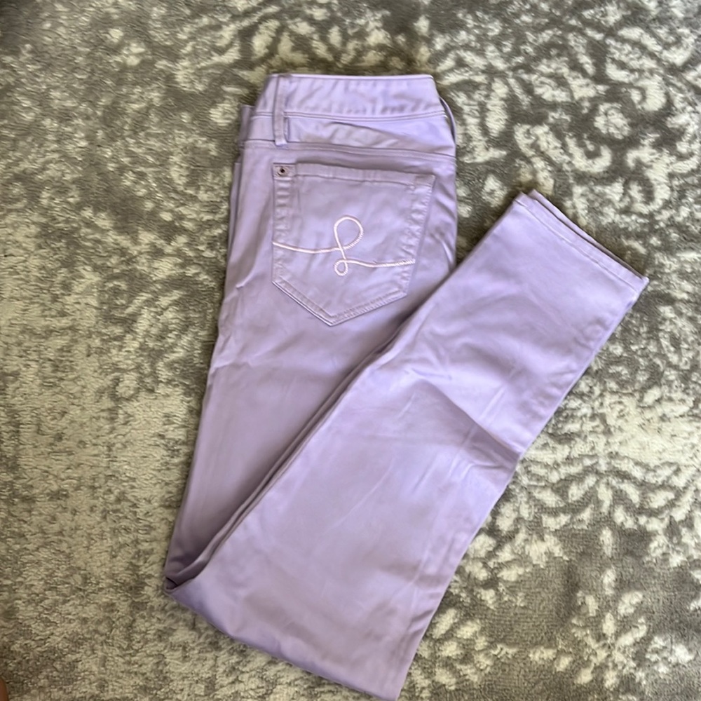 Lilly pulitzer Worth skinny Lavendar pants size 8